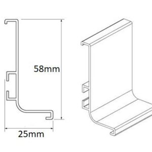 Porta Platos Para Mueble De 60 cm - Maderas Cultivadas de Costa Rica